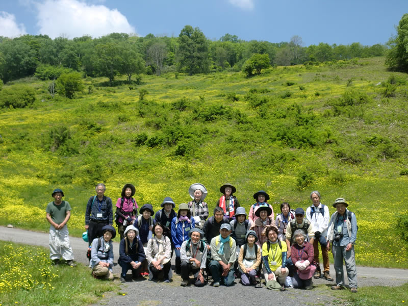 初夏の山野草教室～櫃取湿原〜に参加されたみなさん