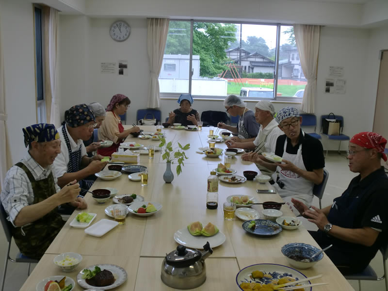 男の健康料理教室のようす