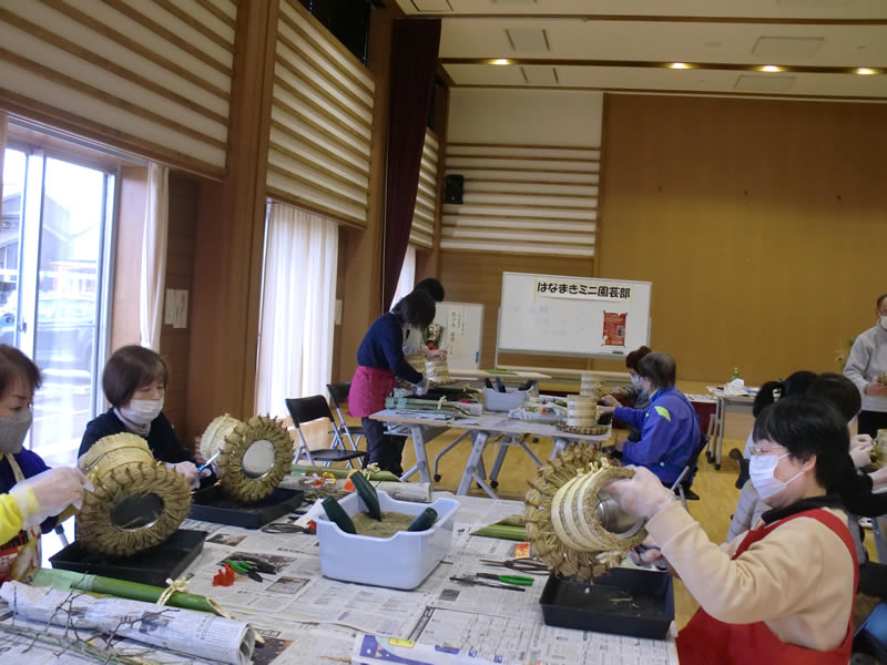 はなまきミニ園芸部(2)　ミニ門松教室