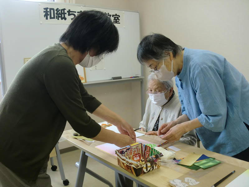 和紙ちぎり絵教室(秋)